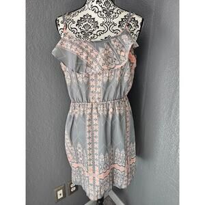 Women's Olive & Oak Spaghetti Strap Dress Size Large Multicolor Indian Style